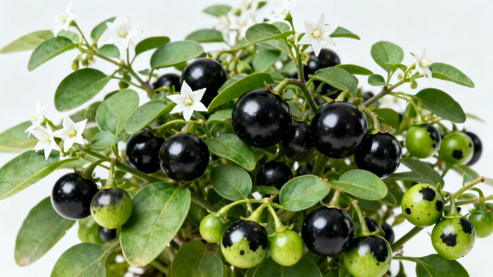 American black nightshade - Solanum americanum: care, characteristics ...