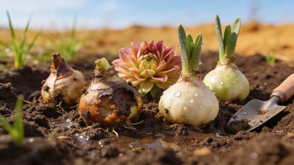 Pourquoi vos bulbes de dahlias et cannas mis en terre en mars pourrissent avant même de lever (et le test à faire avant de planter)